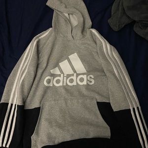 Adidas, Boys XL, Grey & Black.